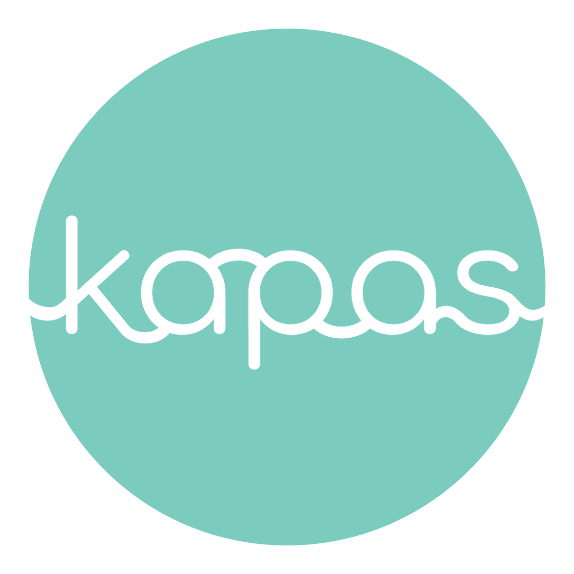 Logo White Kapas Words