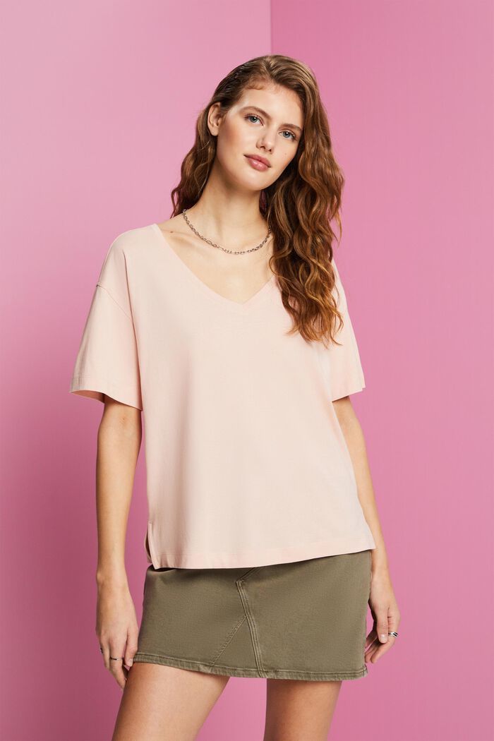 oversized t-shirt, TENCEL™ - pastel pink