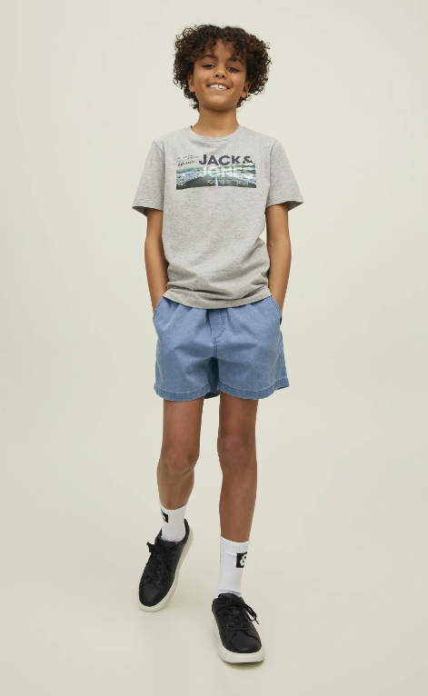 regular fit jogger shorts for boys - blue/bluefin