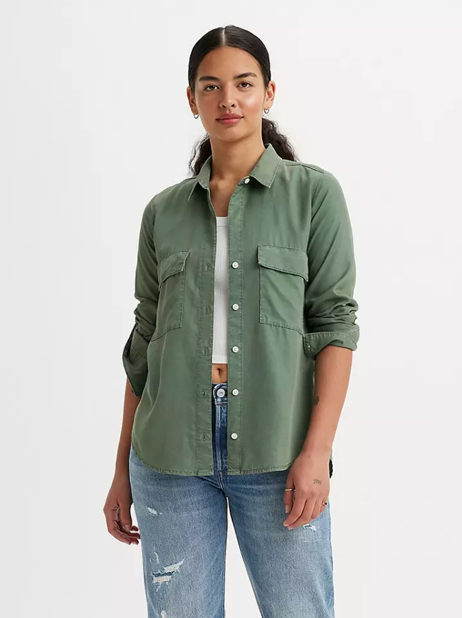Doreen utility shirt - green