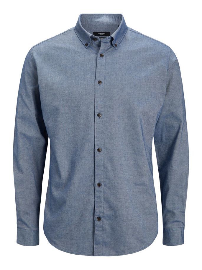 TENCEL™ Lyocell blend shirt - blue/chambray blue