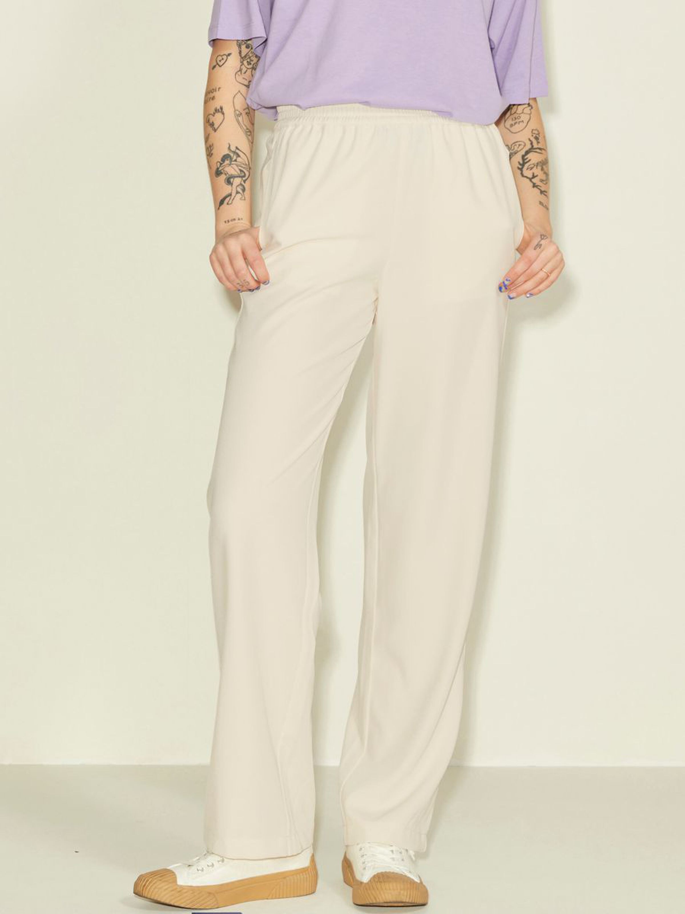 Jxalva regular string trousers - white/vanilla ice