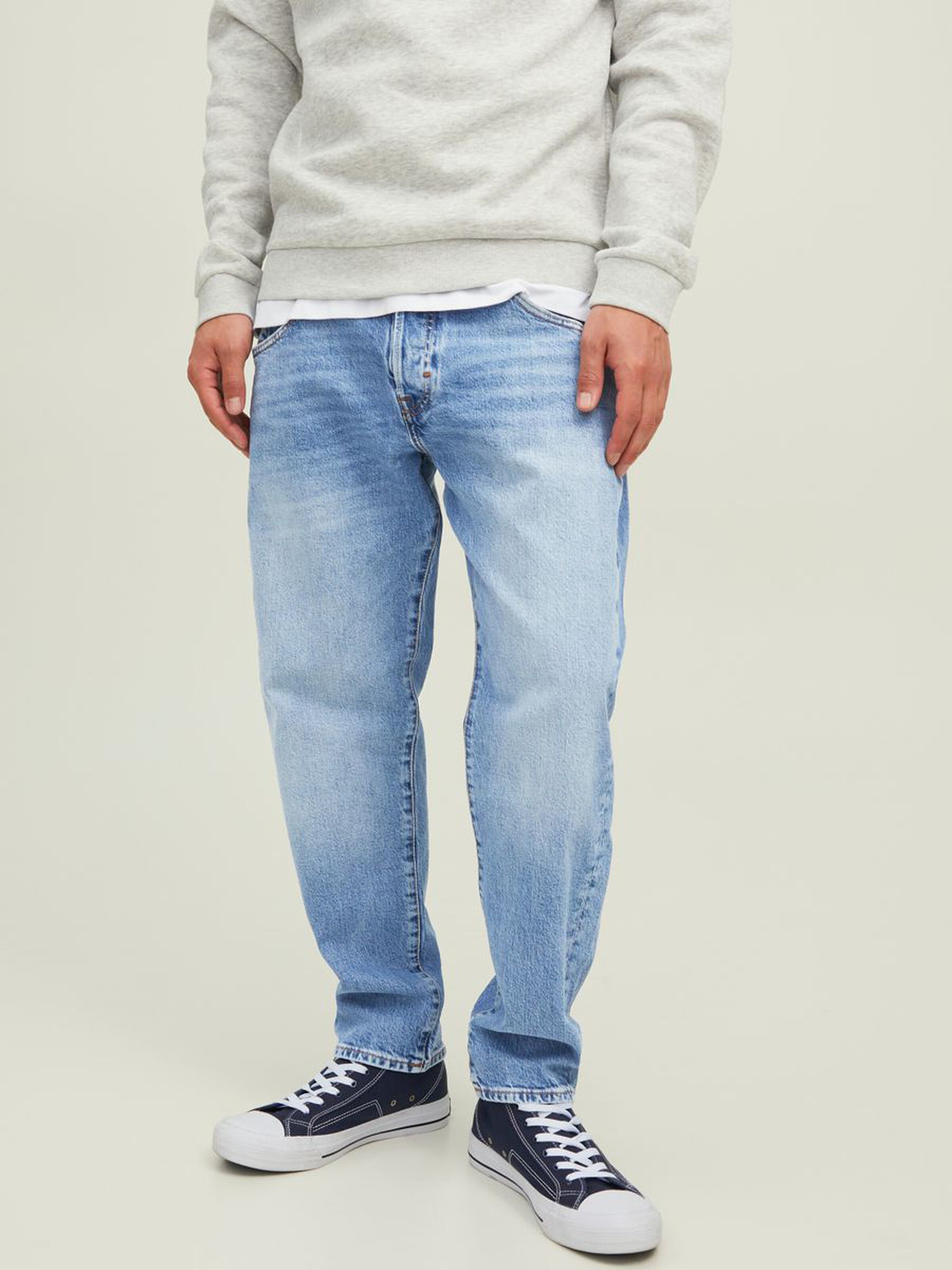 Frank leen cj 715 tapered fit jeans - blue/blue denim