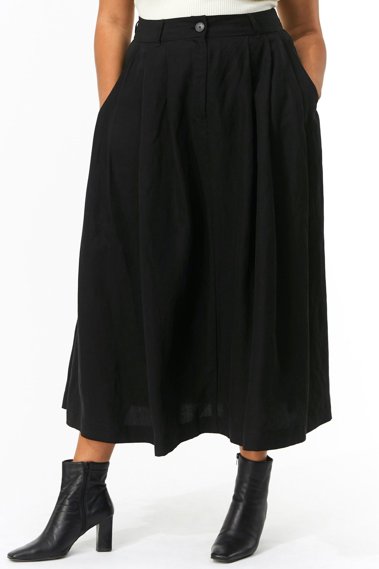 extended tulay skirt - black