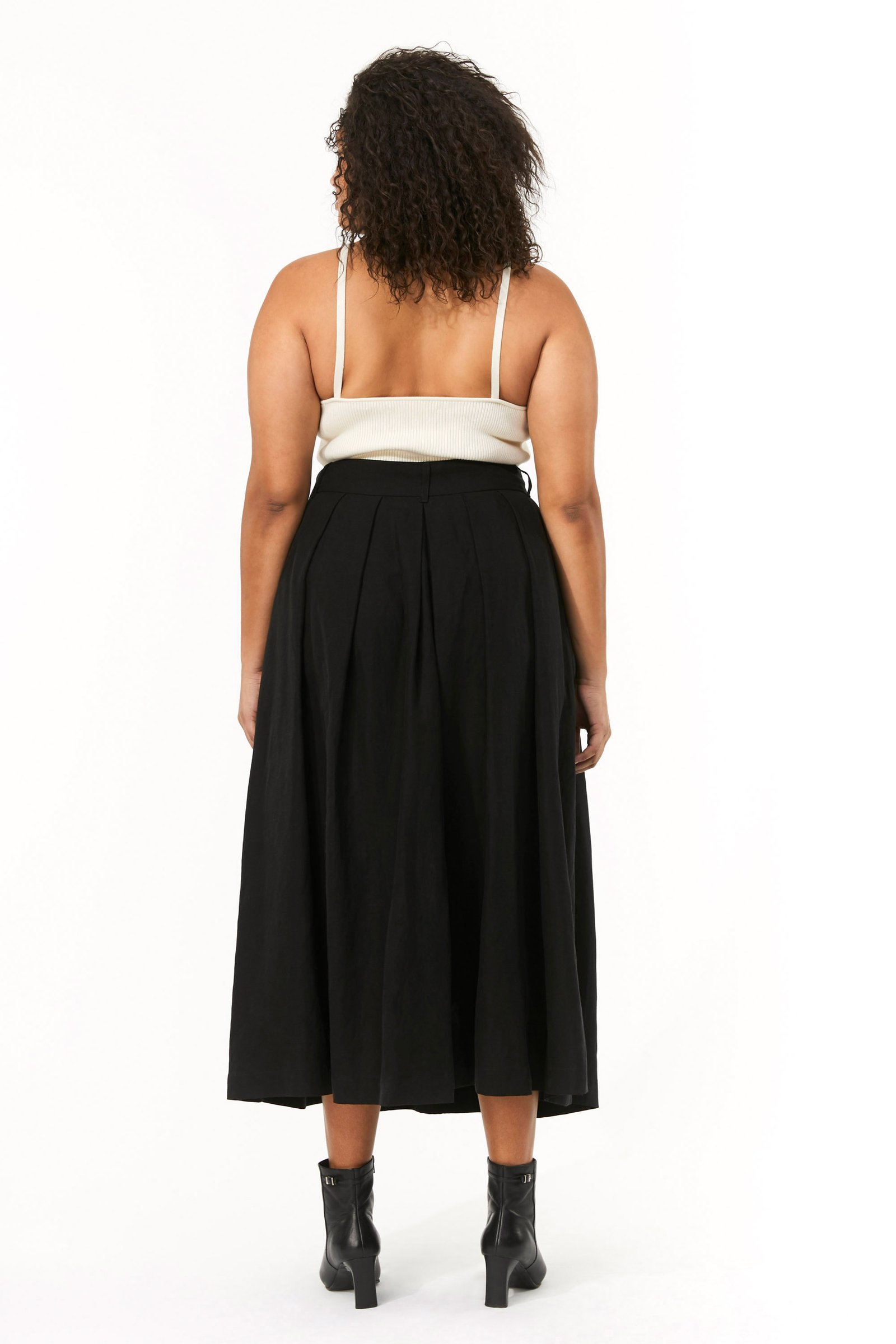 extended tulay skirt - black