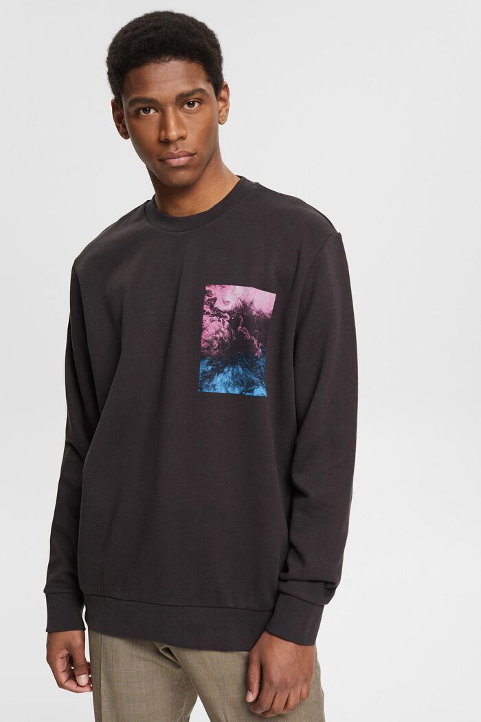 Cotton blend sweatshirt with TENCEL™ - light khaki copy
