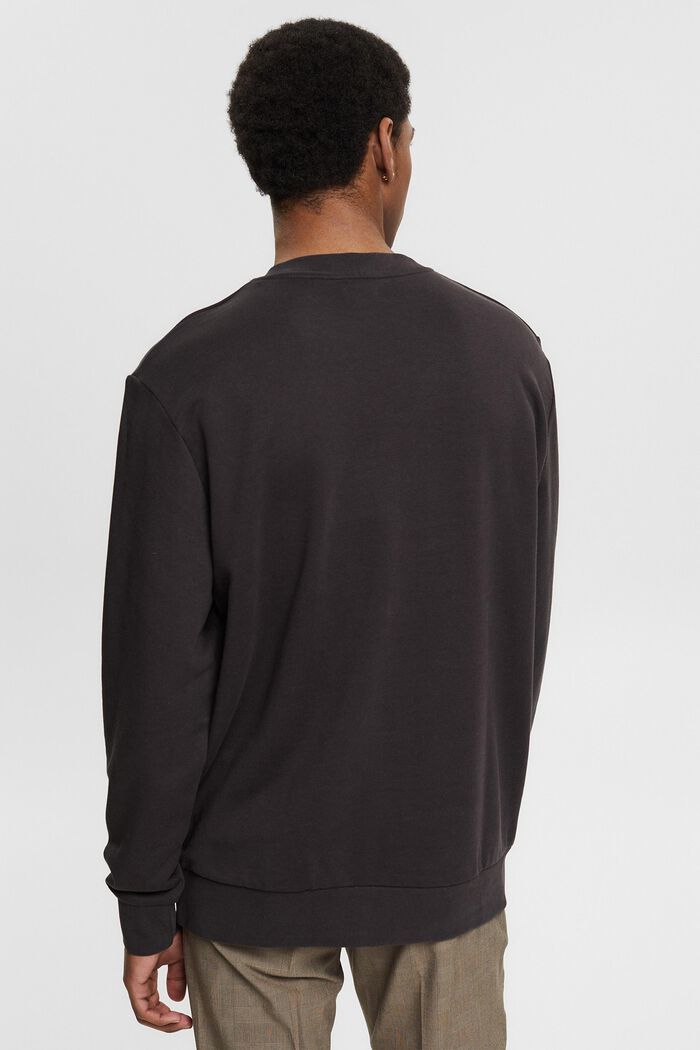 Cotton blend sweatshirt with TENCEL™ - brown