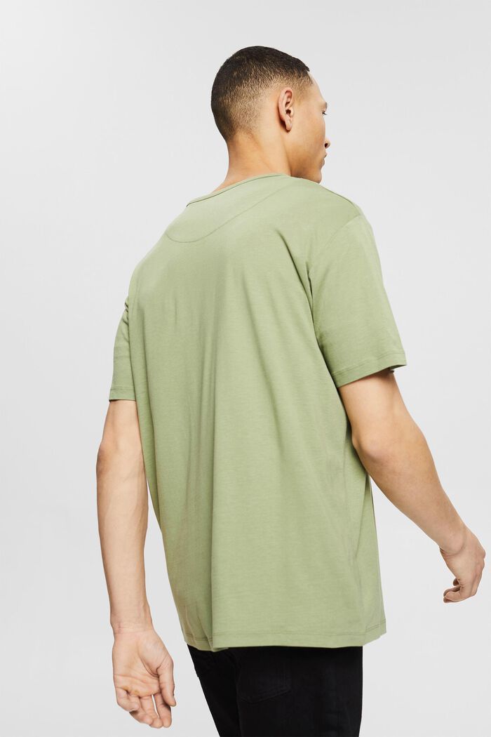 containing TENCEL™: basic T-shirt - light khaki