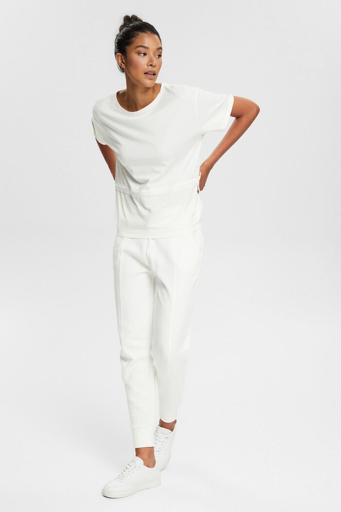 T-shirt with drawstring ties, in a TENCEL™ blend - Off white