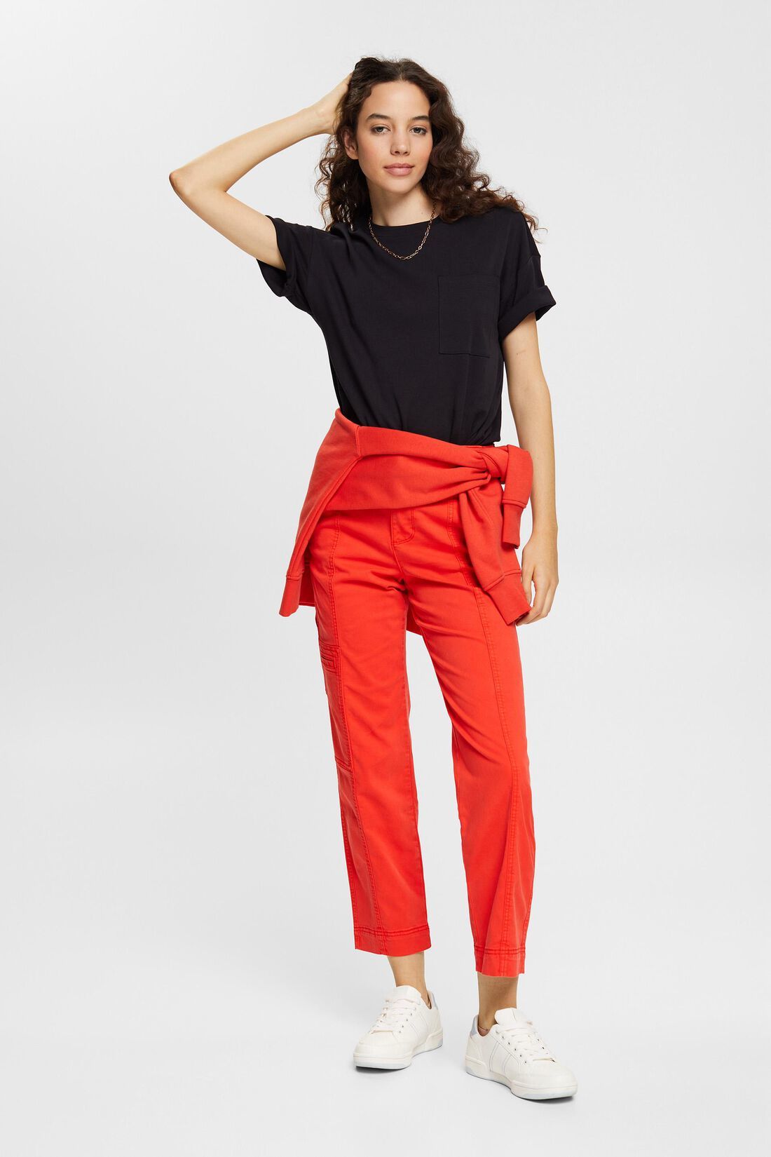 chino trousers - red